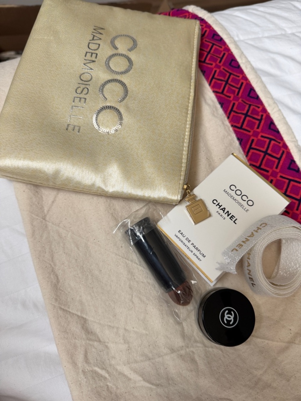 GWP  CoCo Chanel Cream Clutch Bag